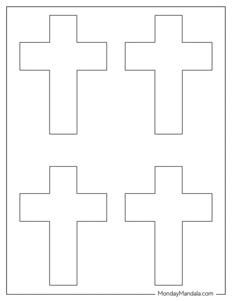 48 Cross Templates Free PDF Printables  48 Cross Templates Free PDF Printables