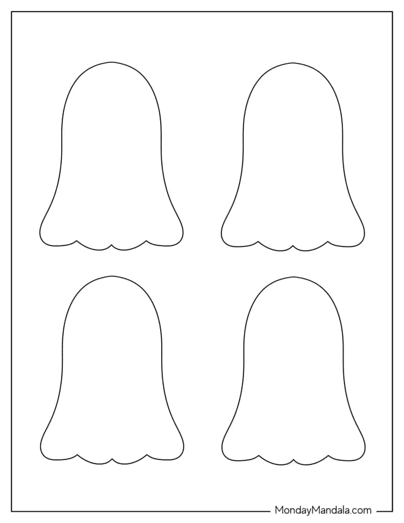 48 Ghost Templates Free PDF Printables  48 Ghost Templates Free PDF Printables