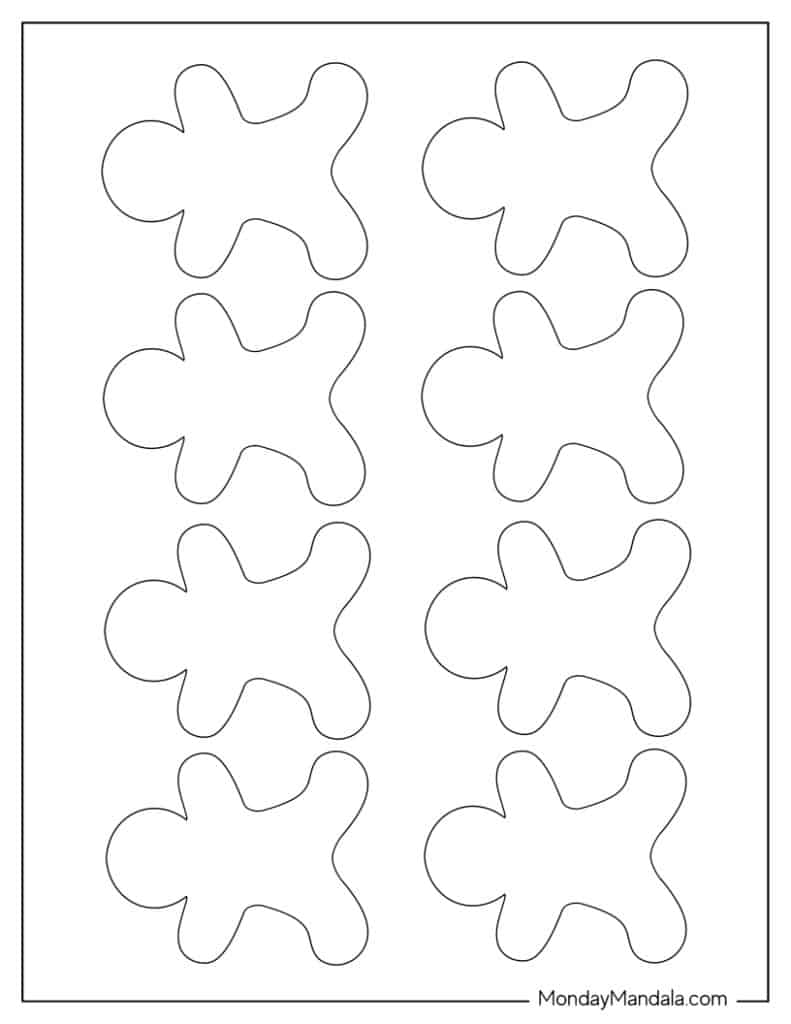 free printable gingerbread man template