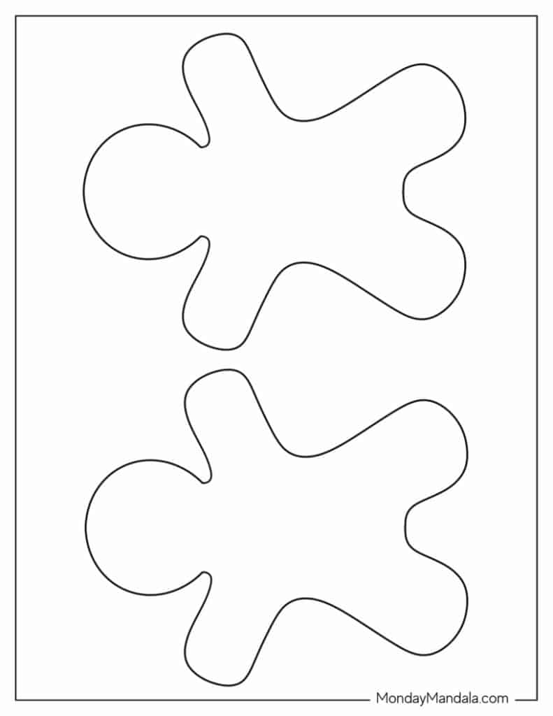 gingerbread man template printable gingerbread man template printable