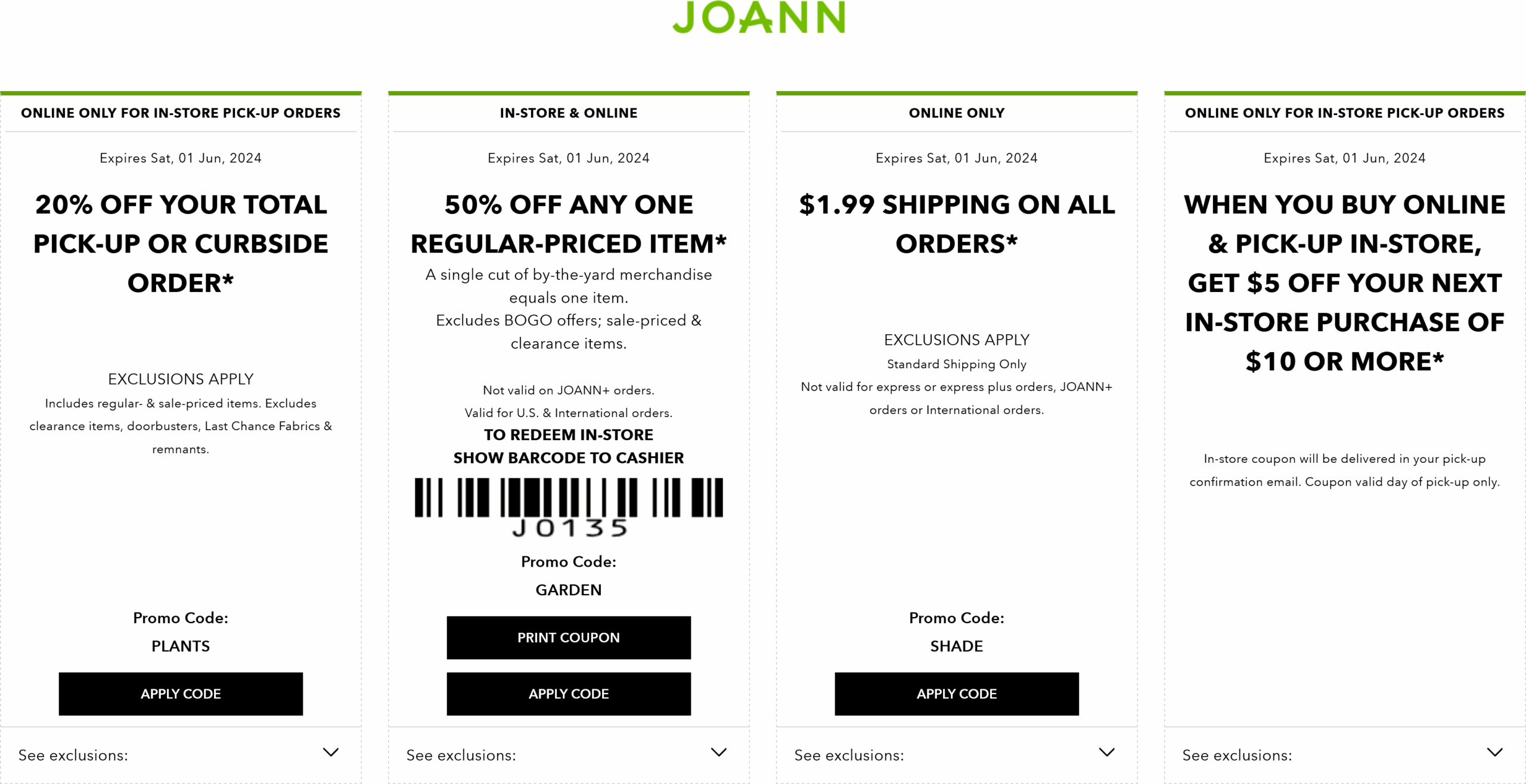 50 Off A Single Item Today At Joann Or Online Via Promo Code SAVE50 Joann September 2025 Coupons Promo Codes Deals 