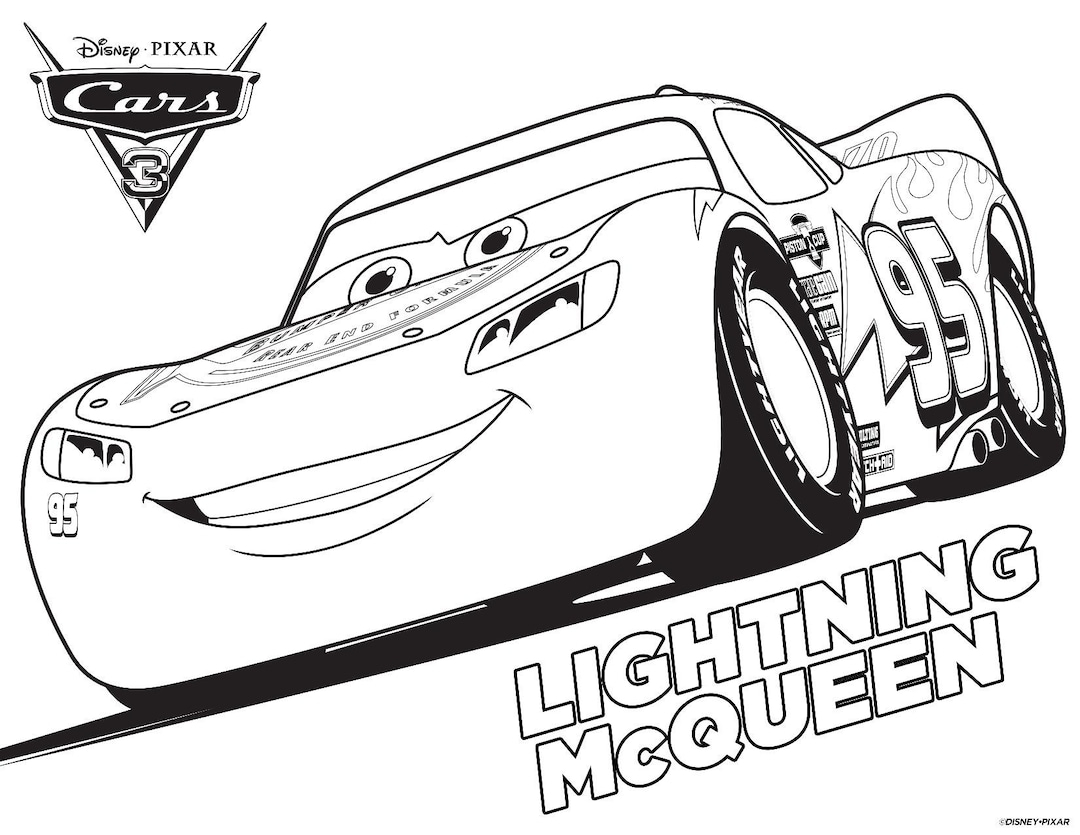 50 Pages Kid s Coloring Printable Pages Car s Lighting Mcqueen Friends Etsy 50 Pages Kid s Coloring Printable Pages Car s Lighting Mcqueen Friends Etsy