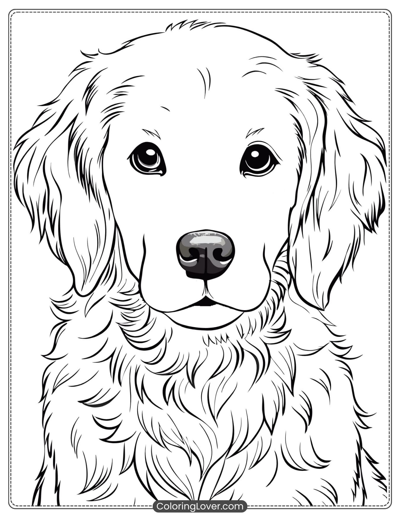 printable coloring pages puppy