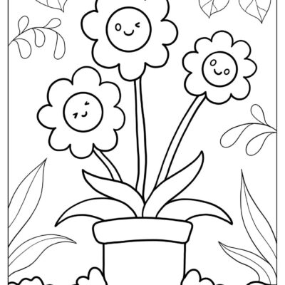 53 Flower Coloring Pages Free PDF Printables