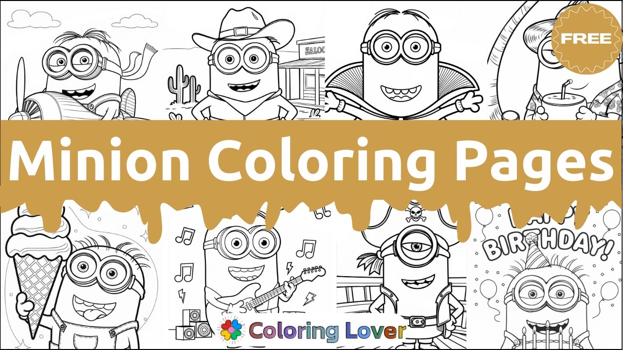 54 Minion Coloring Pages Free Printables For All Ages 