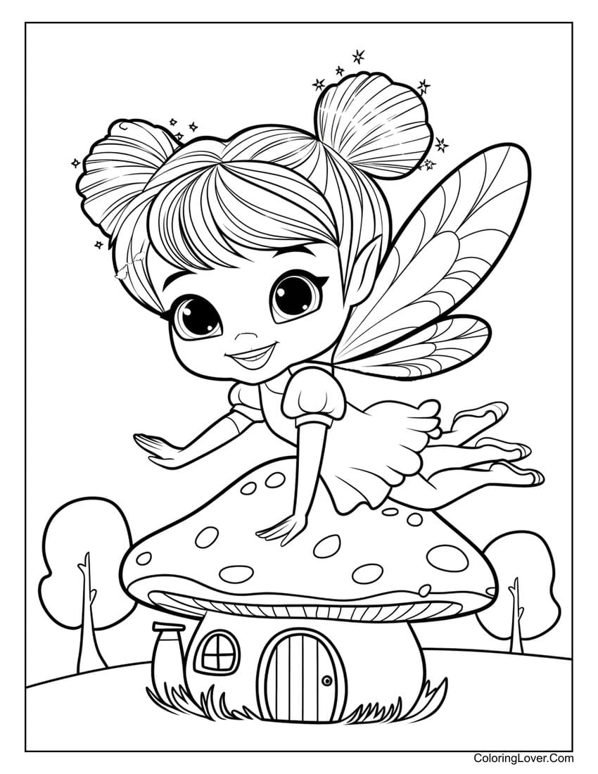 fairy coloring pages printable