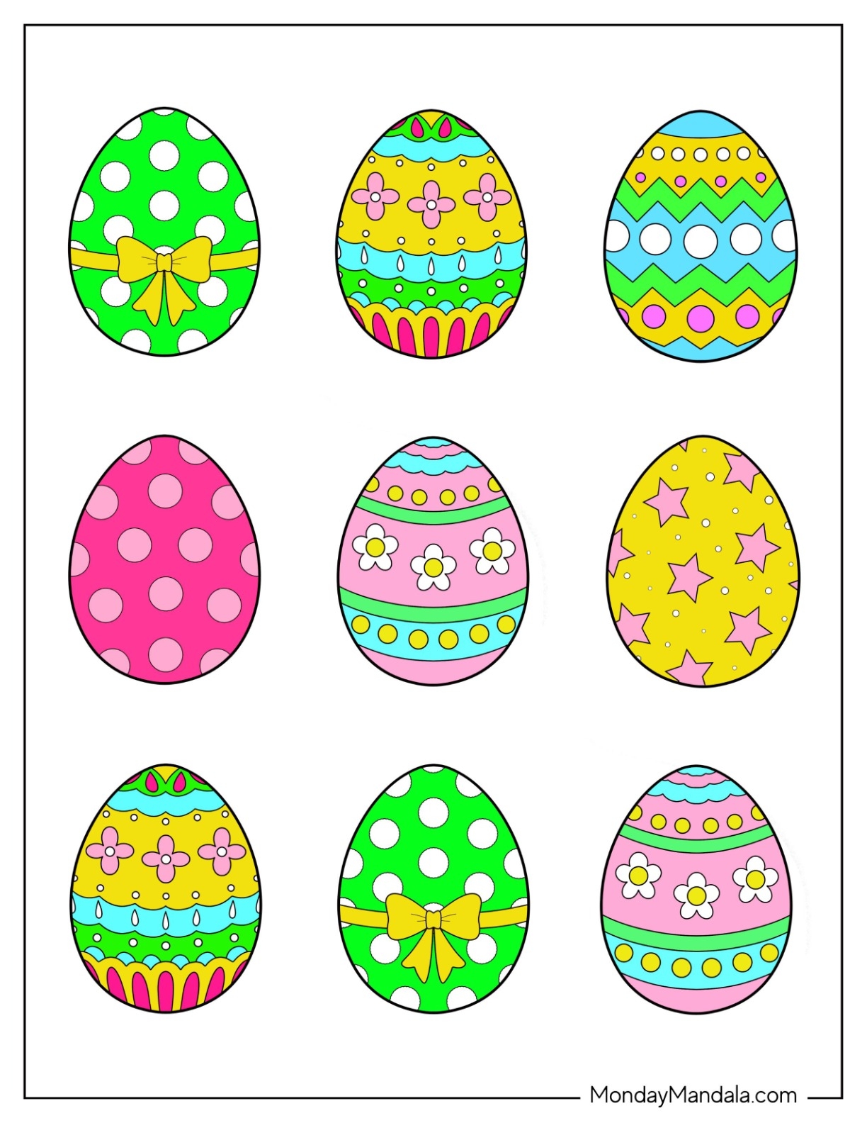 egg printable template