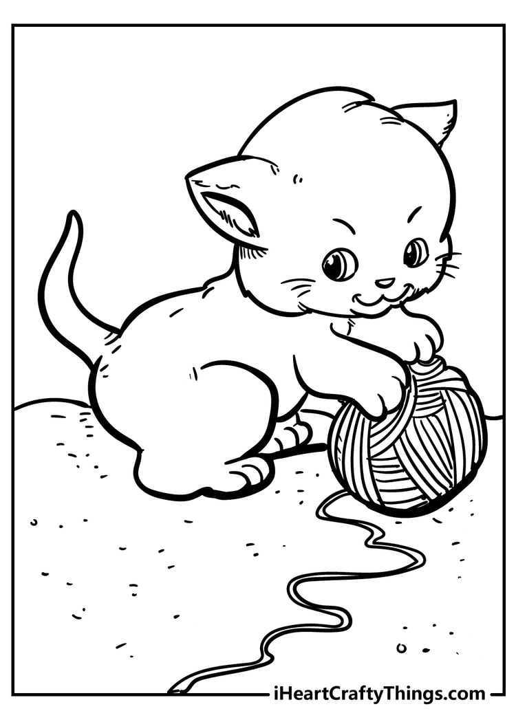 printable cat pictures to color