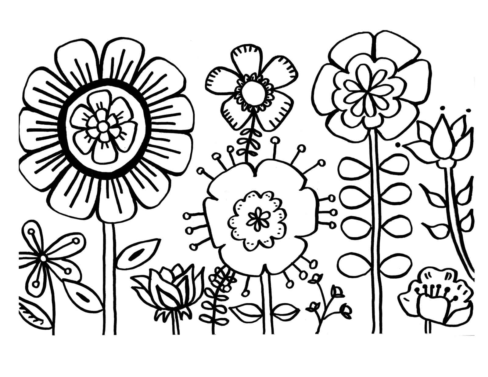 flower colouring pages free printable flower colouring pages free printable