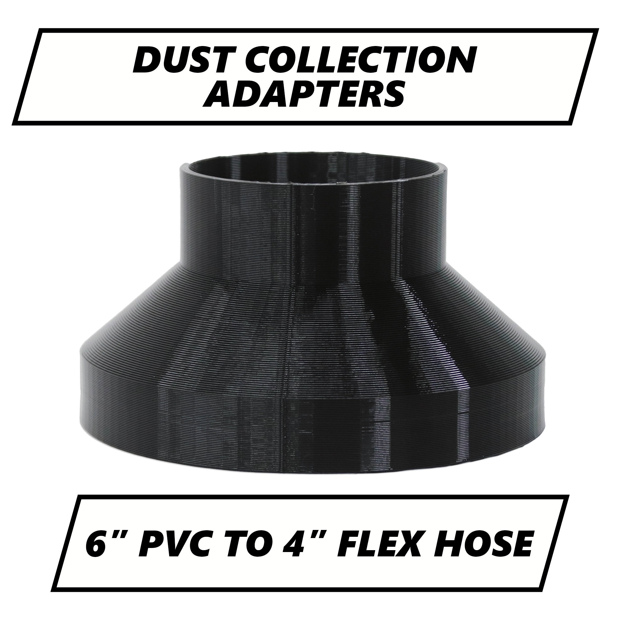 6 PVC To 4 Flex Hose Dust Collection Adapter Etsy 6 PVC To 4 Flex Hose Dust Collection Adapter Etsy