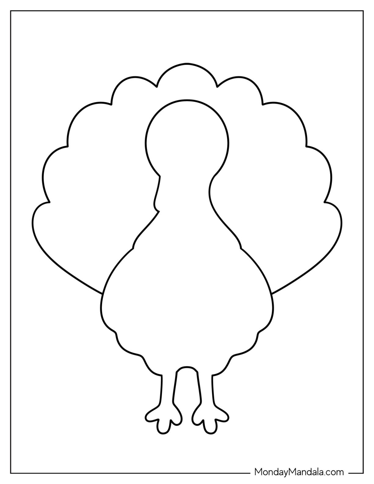 turkey template printable