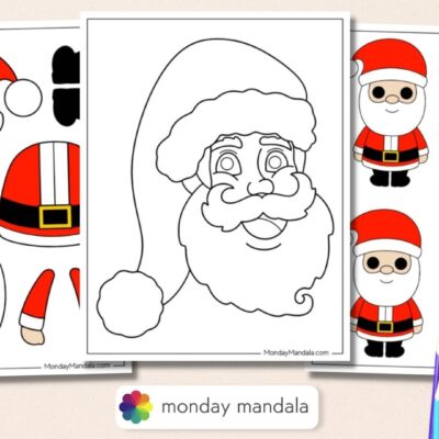 66 Santa Templates Free PDF Printables