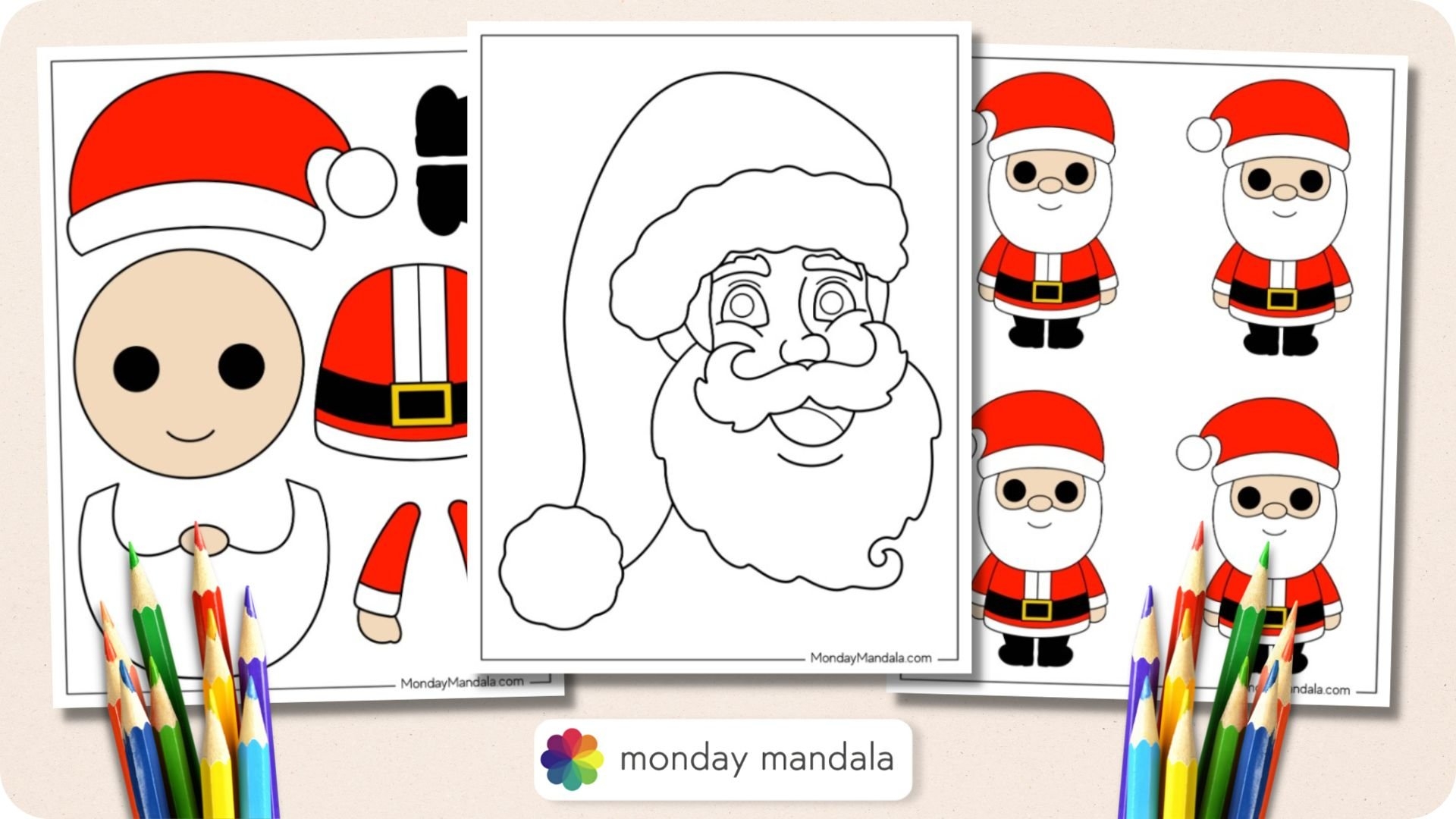 66 Santa Templates Free PDF Printables  66 Santa Templates Free PDF Printables