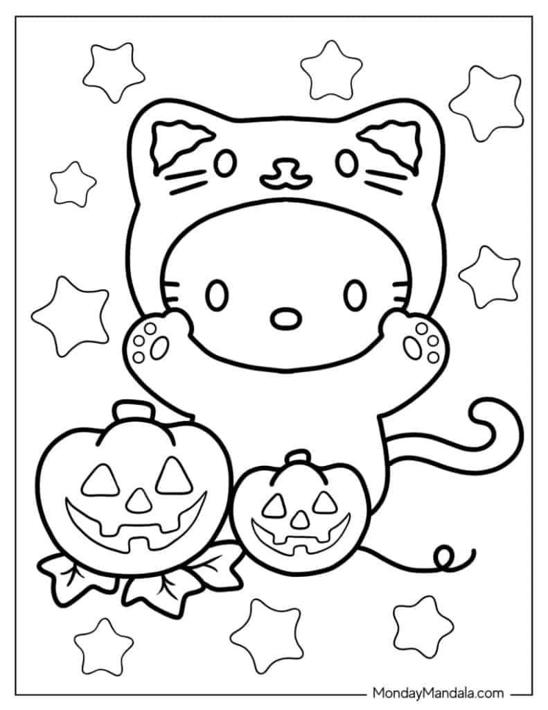 hello kitty printable coloring sheets