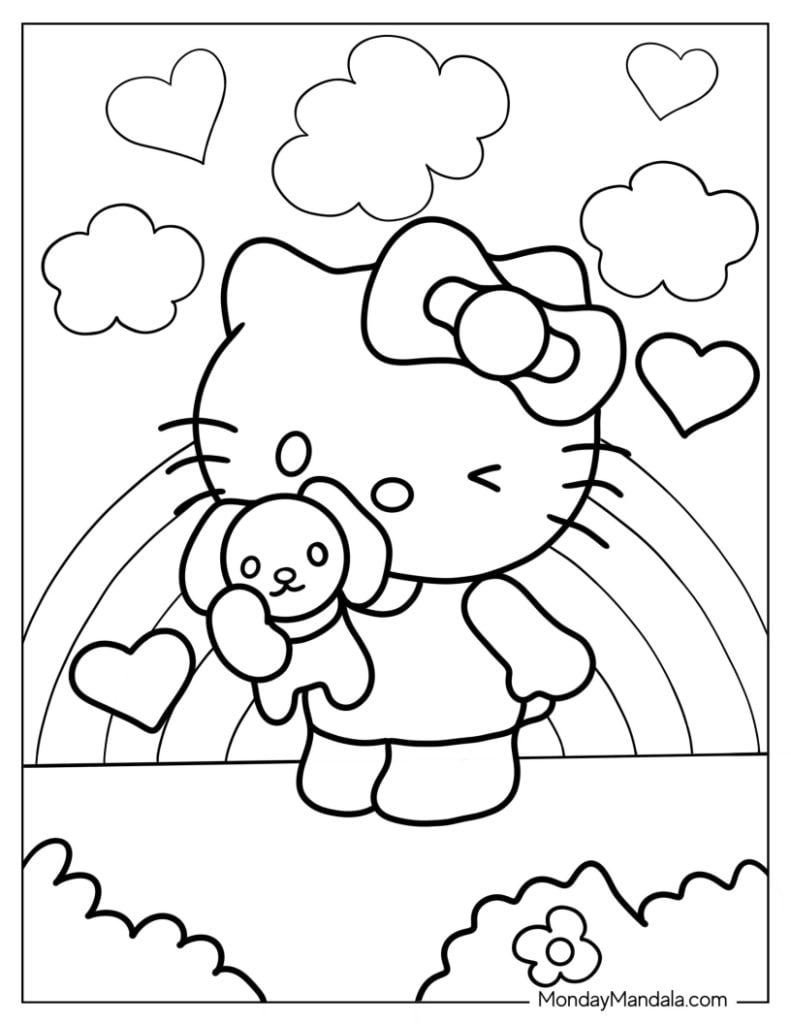 printable coloring pages hello kitty printable coloring pages hello kitty