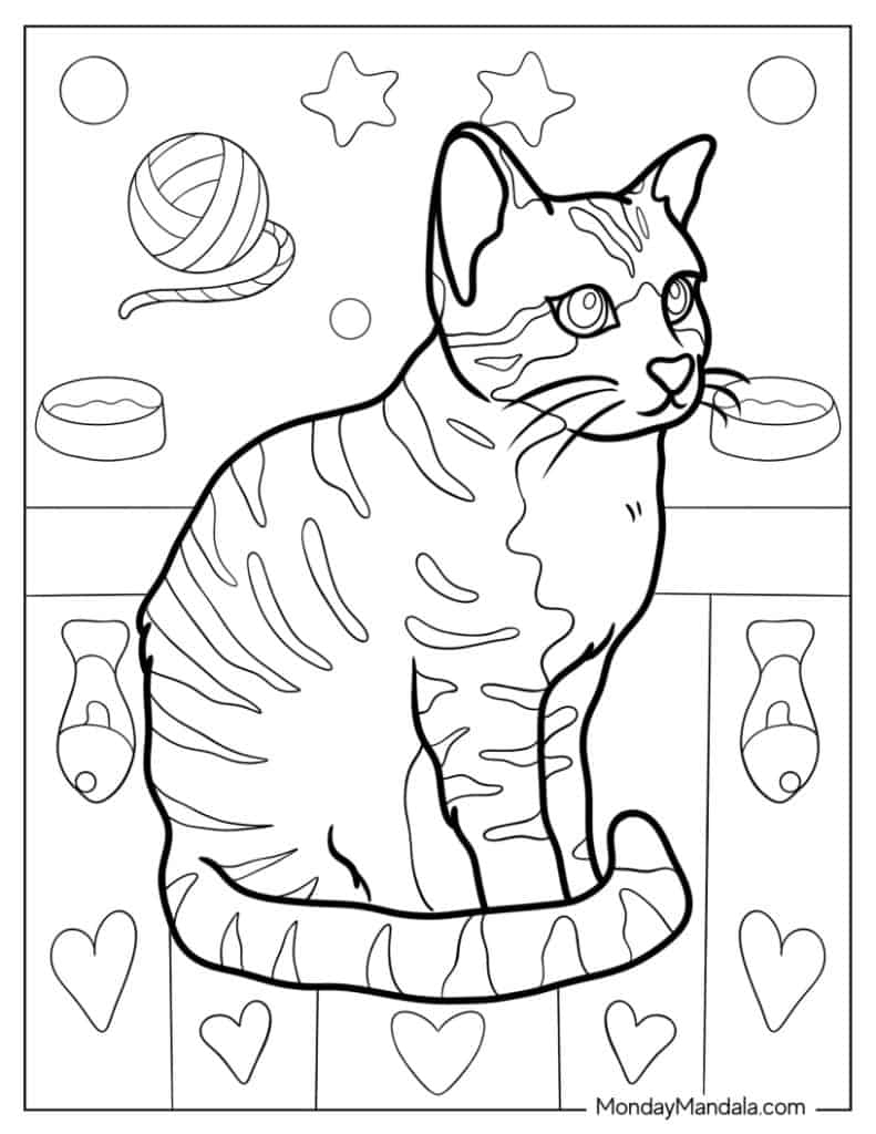 printable kitty coloring pages