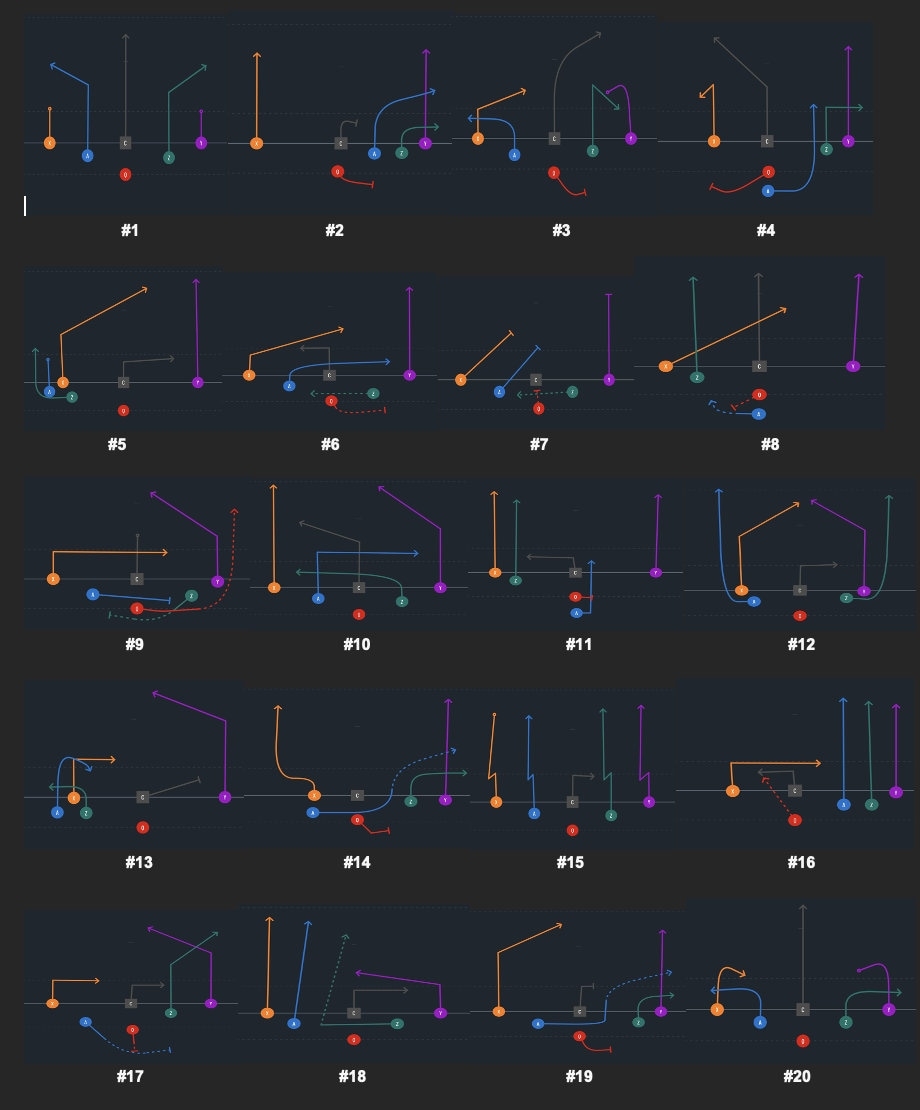 6v6 Flag Football Playbook Etsy Denmark 6v6 Flag Football Playbook Etsy Denmark