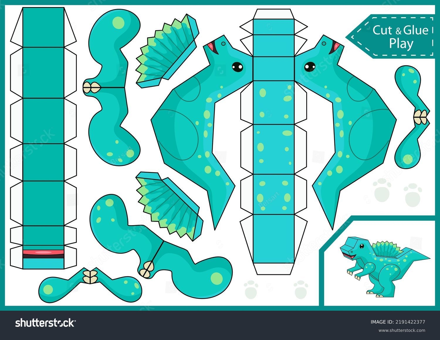 7 Thousand Animal Paper Craft Template Cut Royalty Free Images Stock Photos Pictures Shutterstock