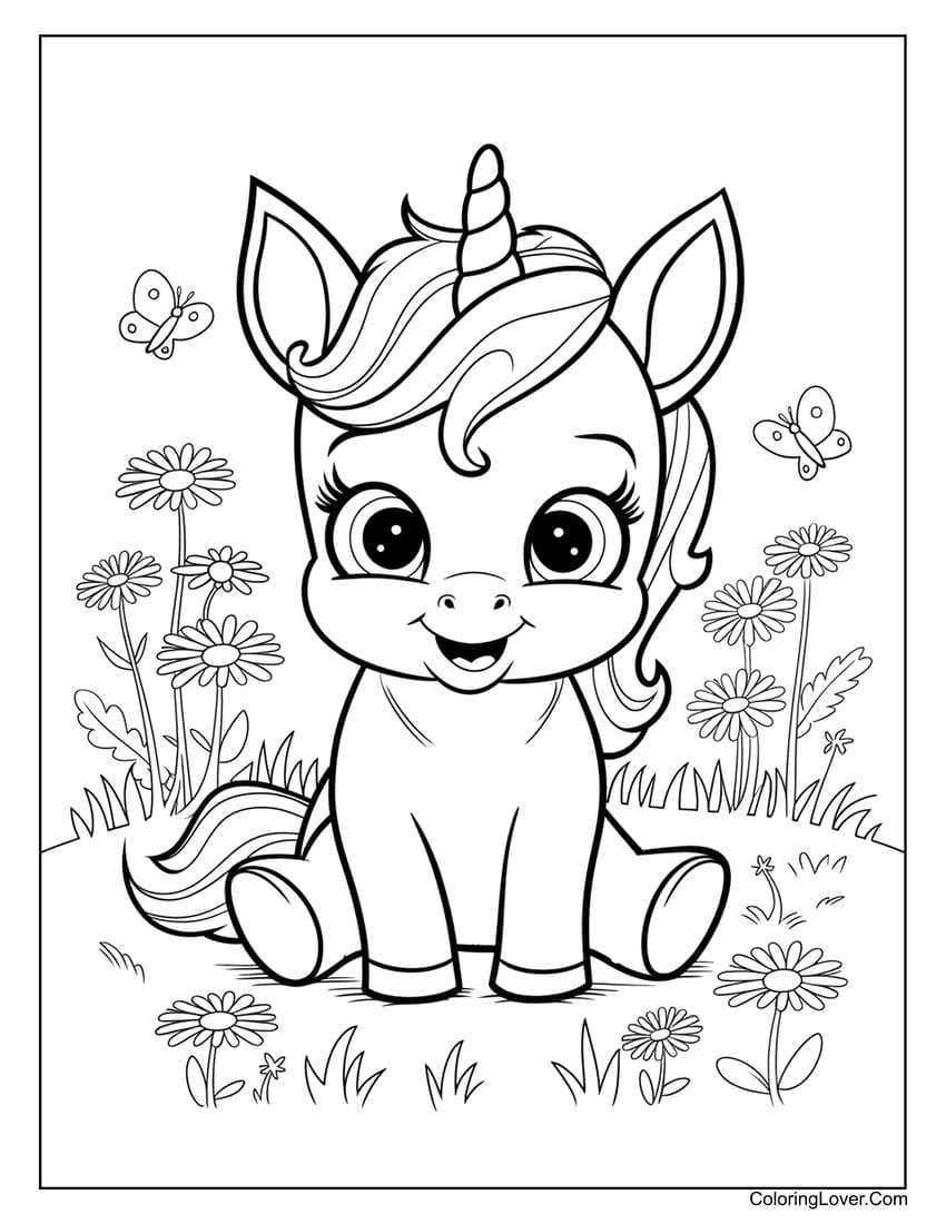 unicorn coloring pages printable
