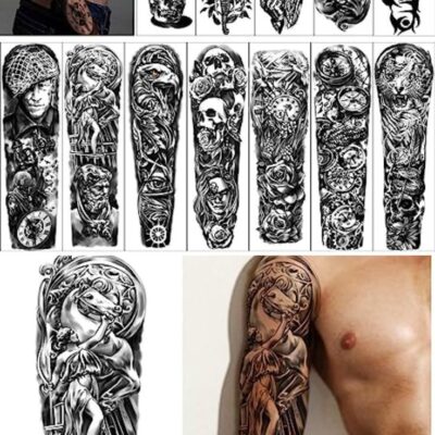 8 Sheets Of Full Half Arm Shoulder Tattoos Extra Large Tattoo For Men And Women 22 83 X7 1
