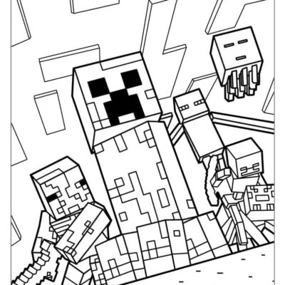 88 Minecraft Coloring Pages Free PDF Printables