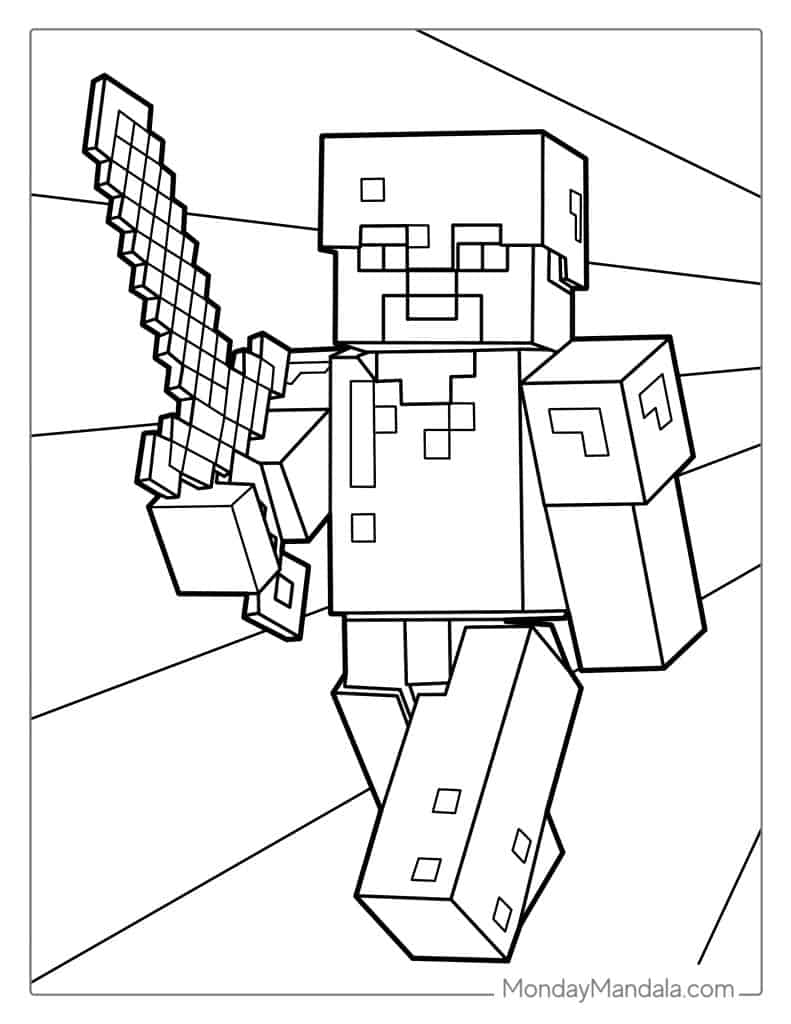 minecraft coloring pages printable