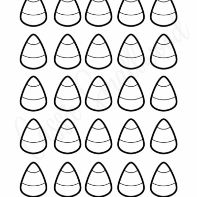 9 Cute Candy Corn Templates Black And White Color Cassie Smallwood