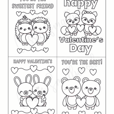 93 CUTEST Printable Valentine s Day Cards To Color Cassie Smallwood