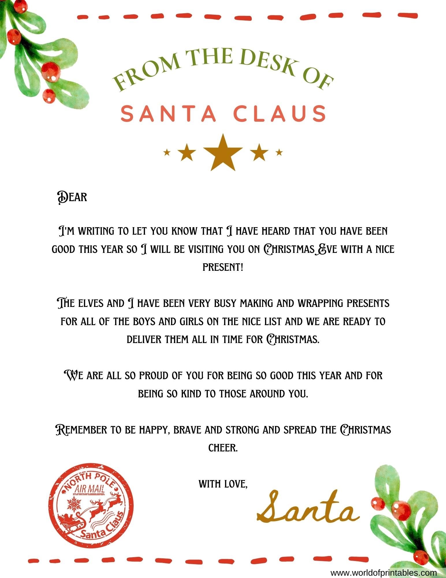 A Letter From Santa New Arrivals