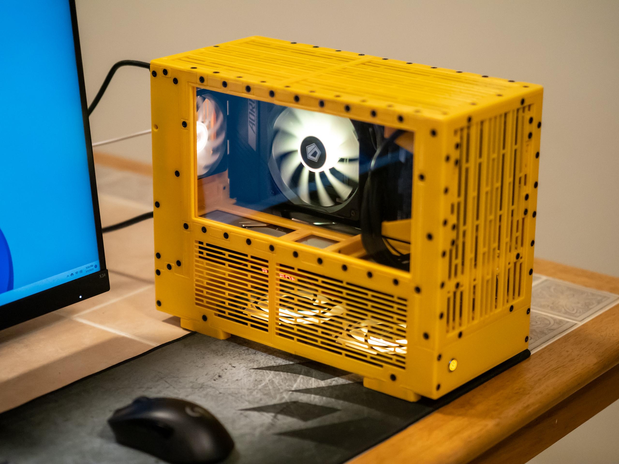 Absolute Cases 3D Printed Custom Design By Manicdan AMD Ryzen 7 7700X Radeon RX 6800 PCPartPicker