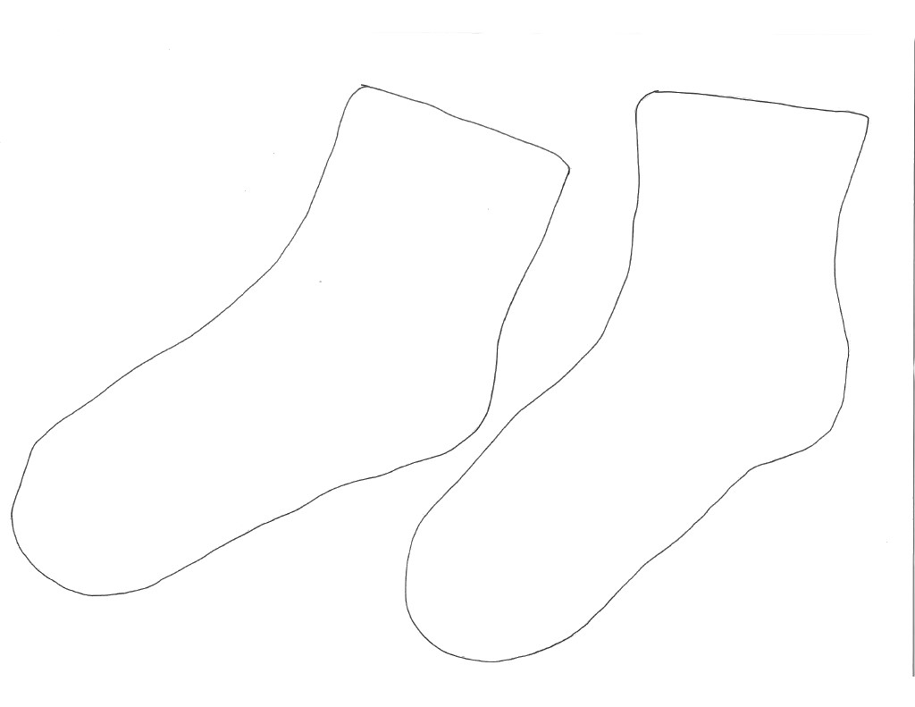 sock template printable sock template printable
