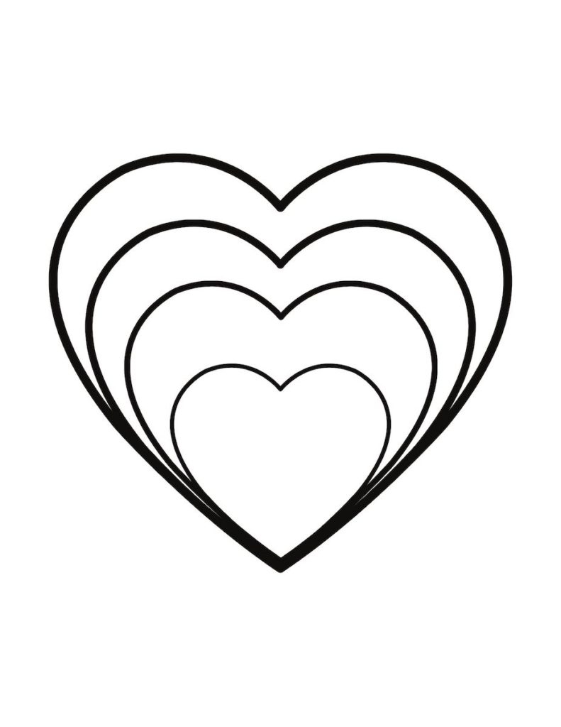 10 inch heart template printable