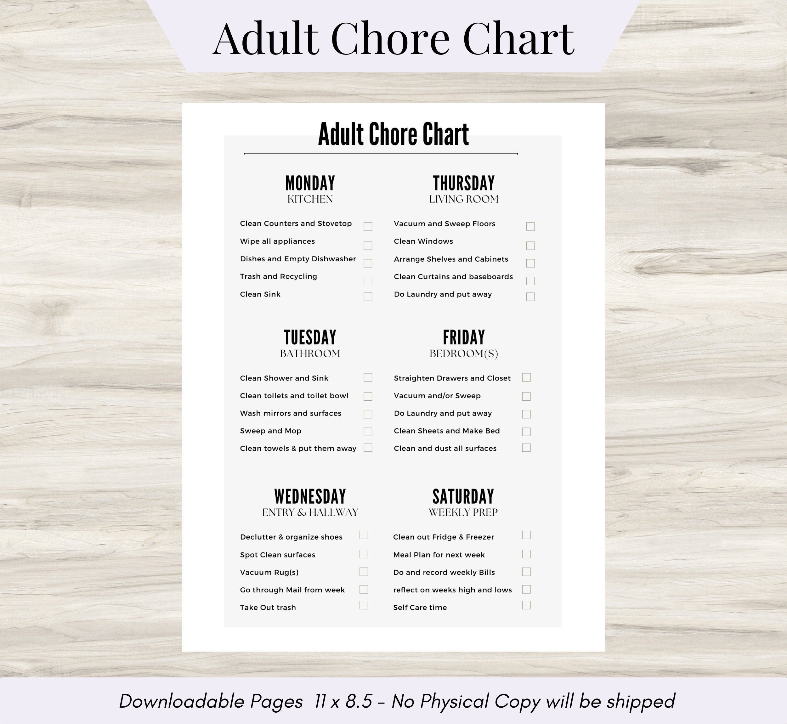Adult Chore Chart Productivity Chart For Families Adults Kids Task List Routine Chart Printable 6 day Chore Chart Daily Chores PDF Etsy Adult Chore Chart Productivity Chart For Families Adults Kids Task List Routine Chart Printable 6 day Chore Chart Daily Chores PDF Etsy