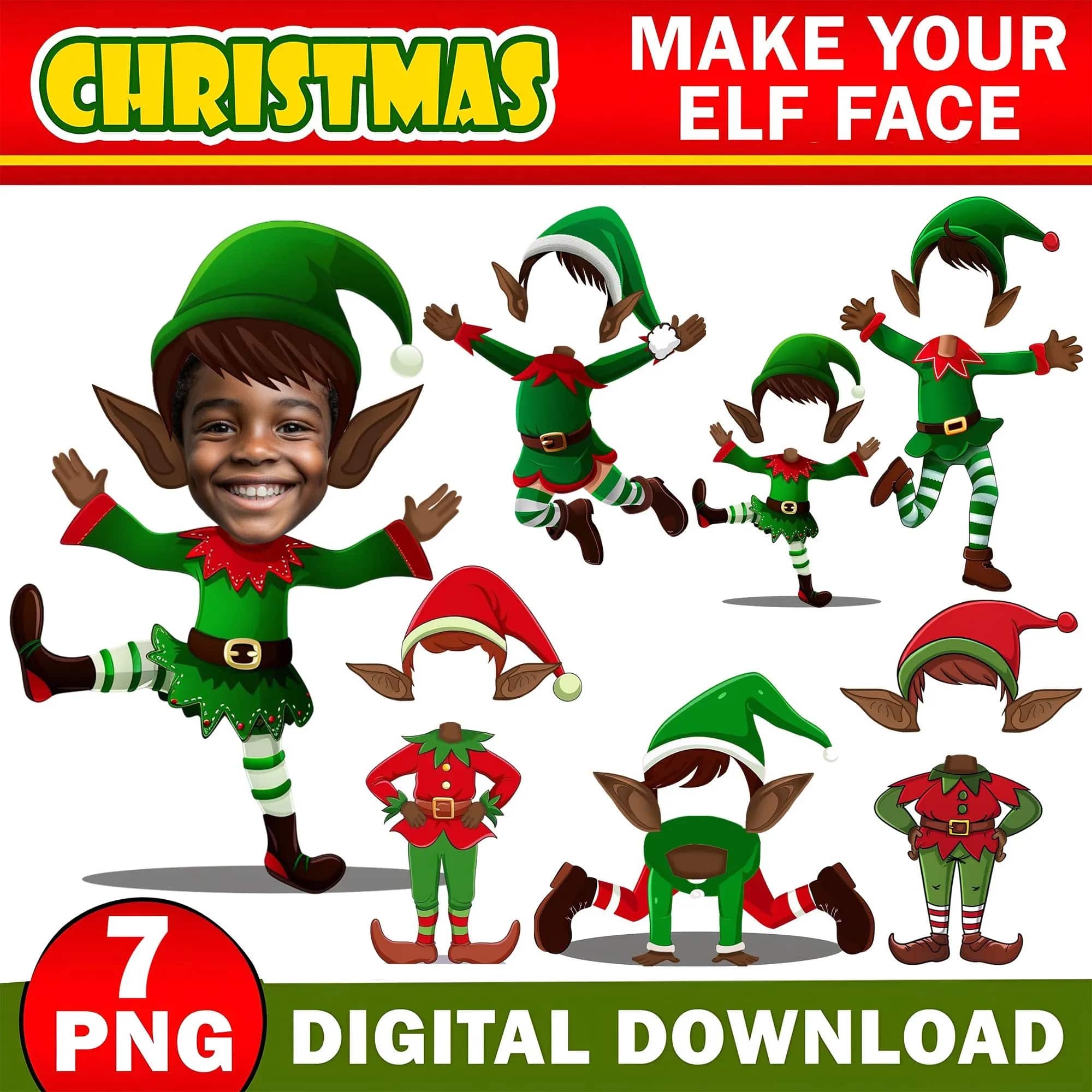 elf yourself template printable