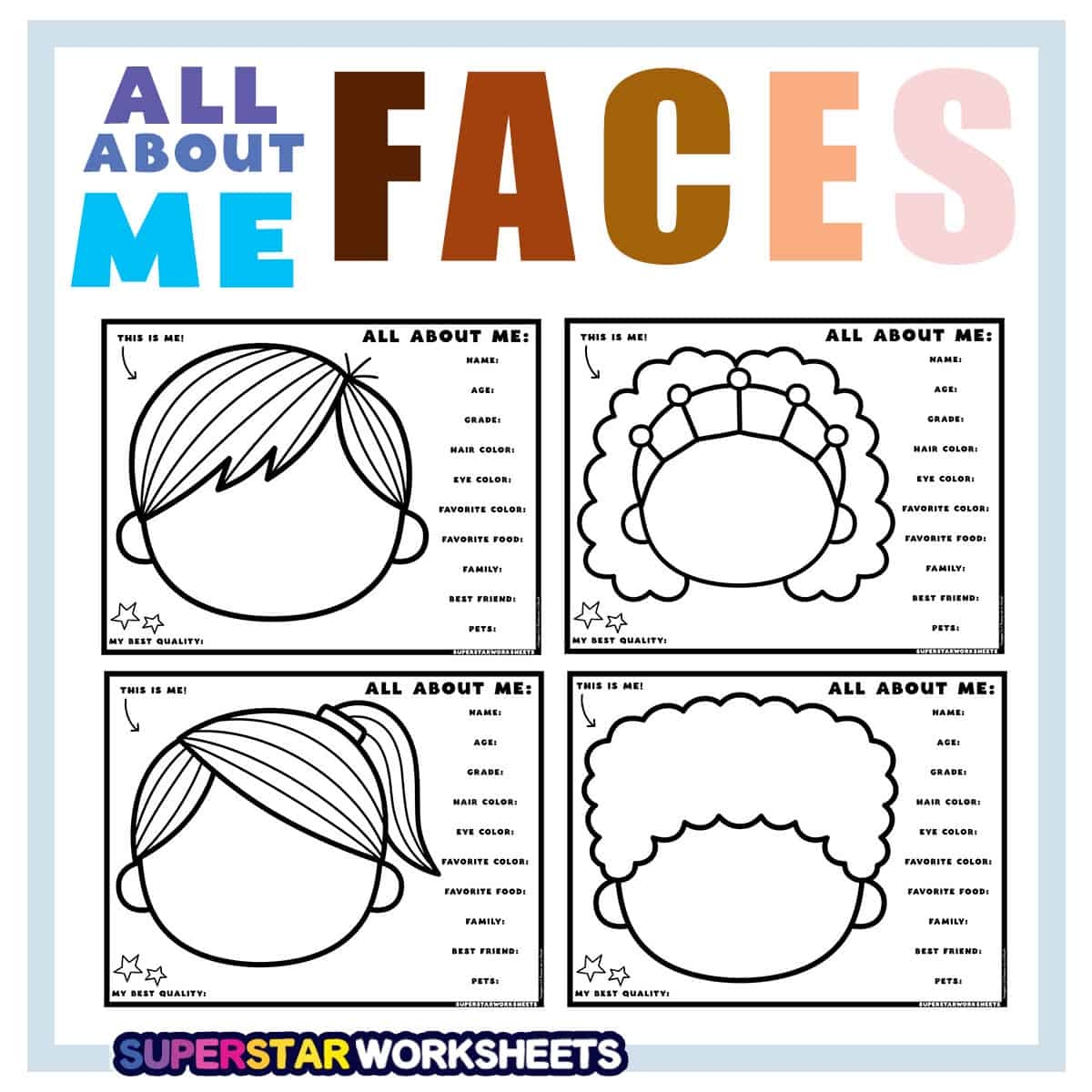 face template printable