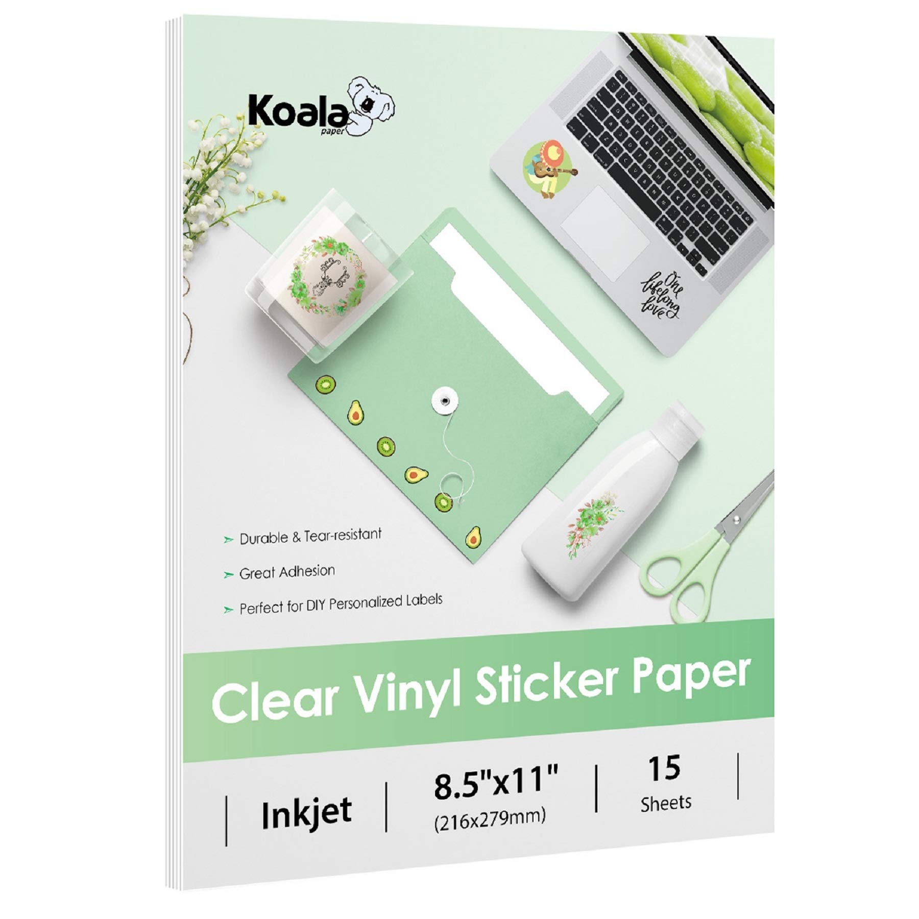 clear printable sticker paper