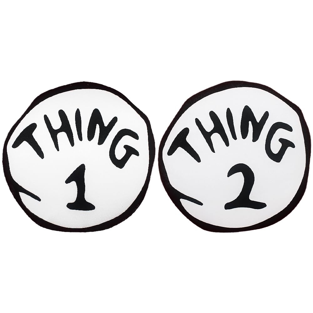 Amazon Thing 1 2 Large 2 Pieces Iron On Patch Halloween Costume Accessories Standard Clothing Shoes Jewelry Amazon Thing 1 2 Large 2 Pieces Iron On Patch Halloween Costume Accessories Standard Clothing Shoes Jewelry