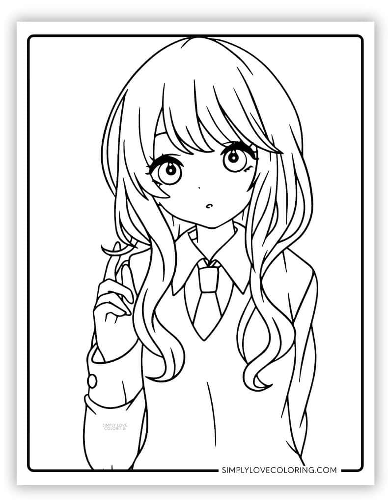 anime printable coloring pages anime printable coloring pages