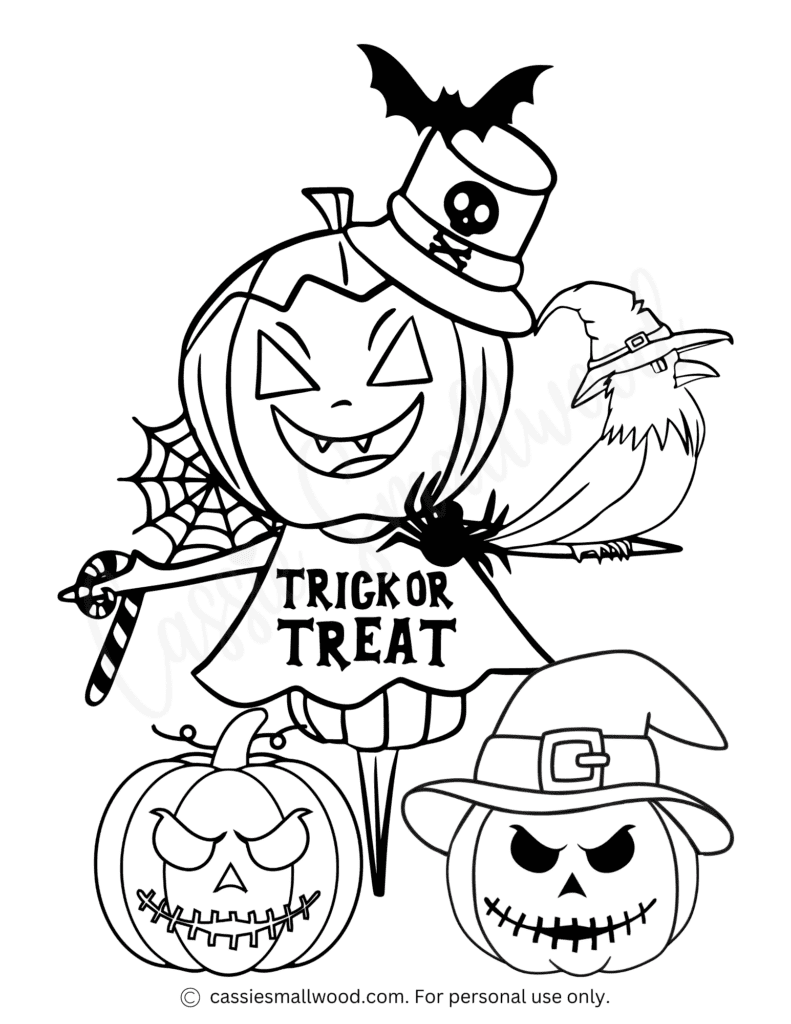 AWESOME Halloween Coloring Pages Cassie Smallwood