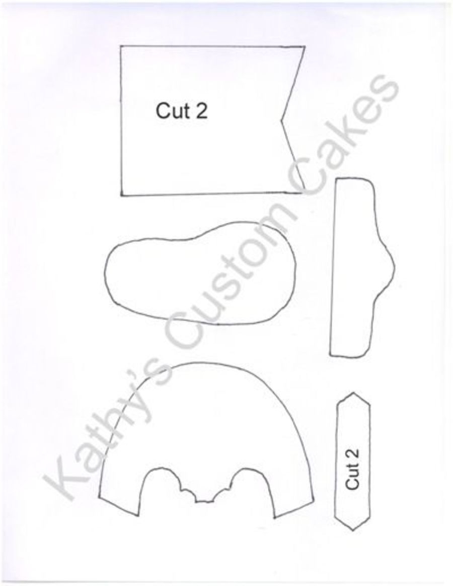 Baby Cowboy Boot Template CakeCentral