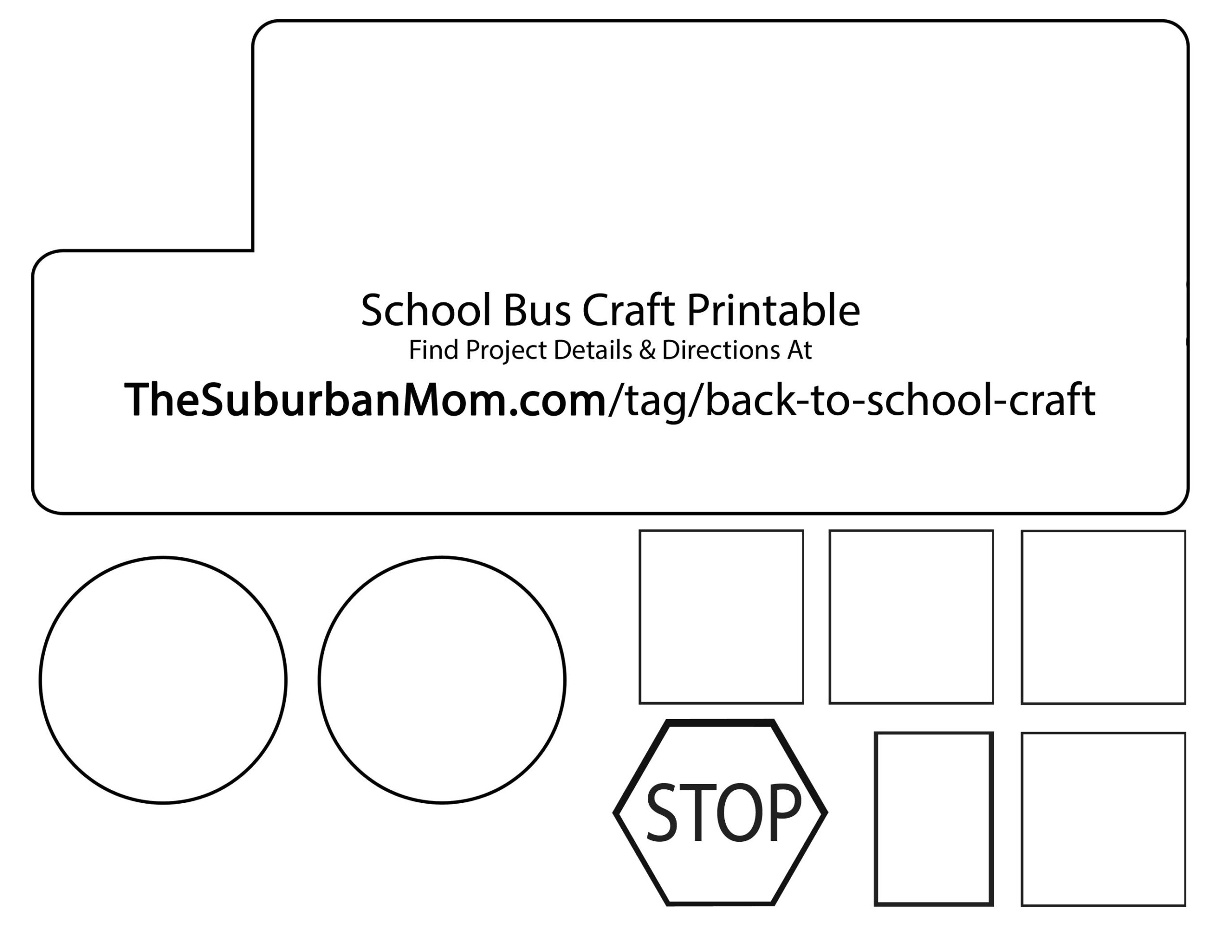 Back To School School Bus Countdown Kids Craft TheSuburbanMom