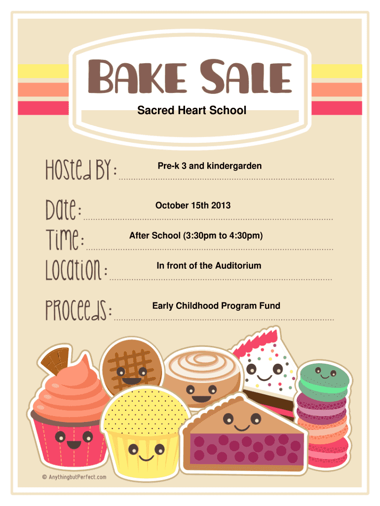 free printable bake sale flyer template free printable bake sale flyer template