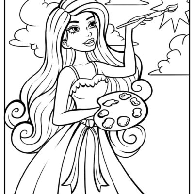 Barbie Coloring Pages 100 Free Printables