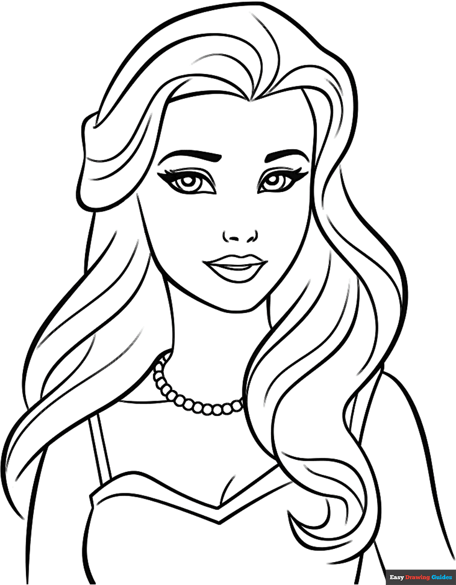 free printable barbie coloring pages
