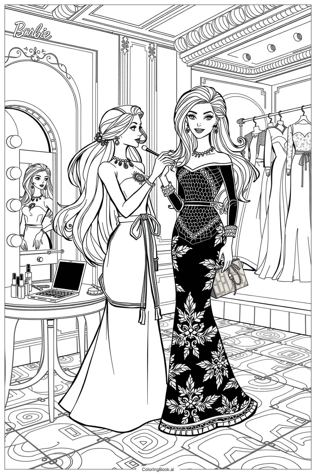 barbie coloring pages printable barbie coloring pages printable