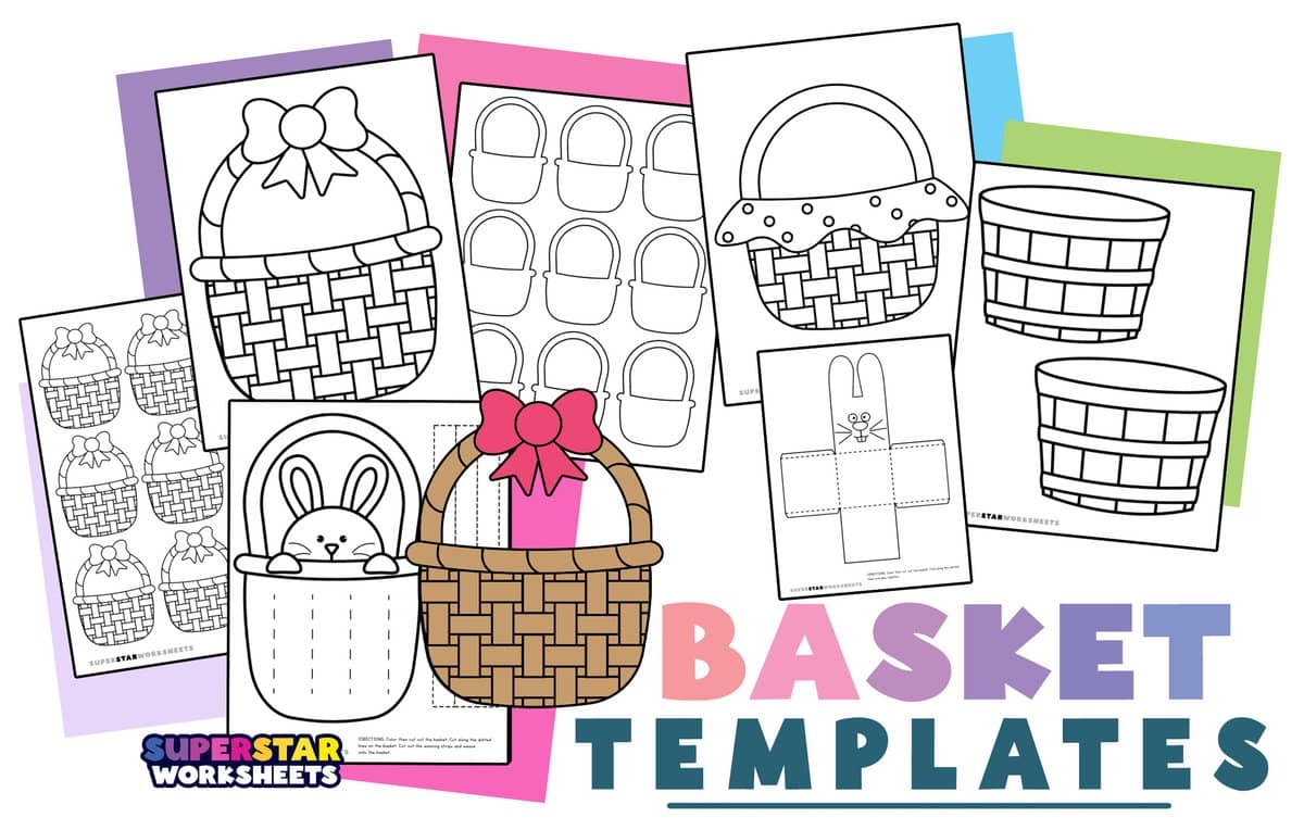 Basket Template Free Printables Superstar Worksheets