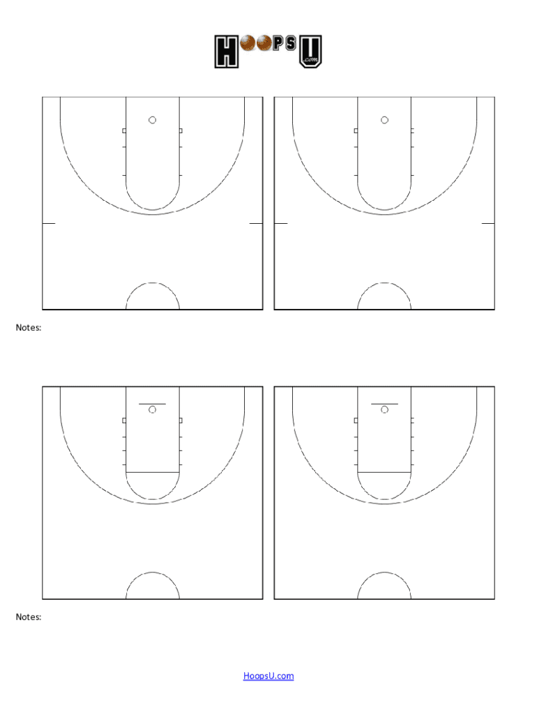 Basketball Court Diagrams Form Fill Online Printable Fillable Blank PdfFiller