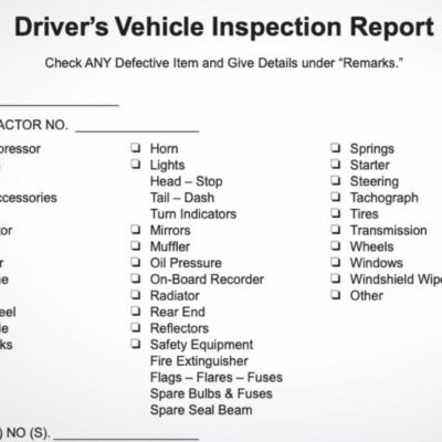 Best Free CDL Pre Trip Inspection Checklist Trucker Safety Profit