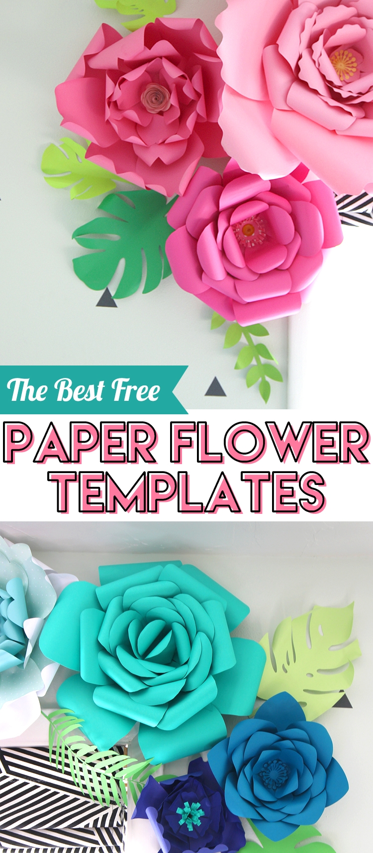 downloadable free printable paper flower templates