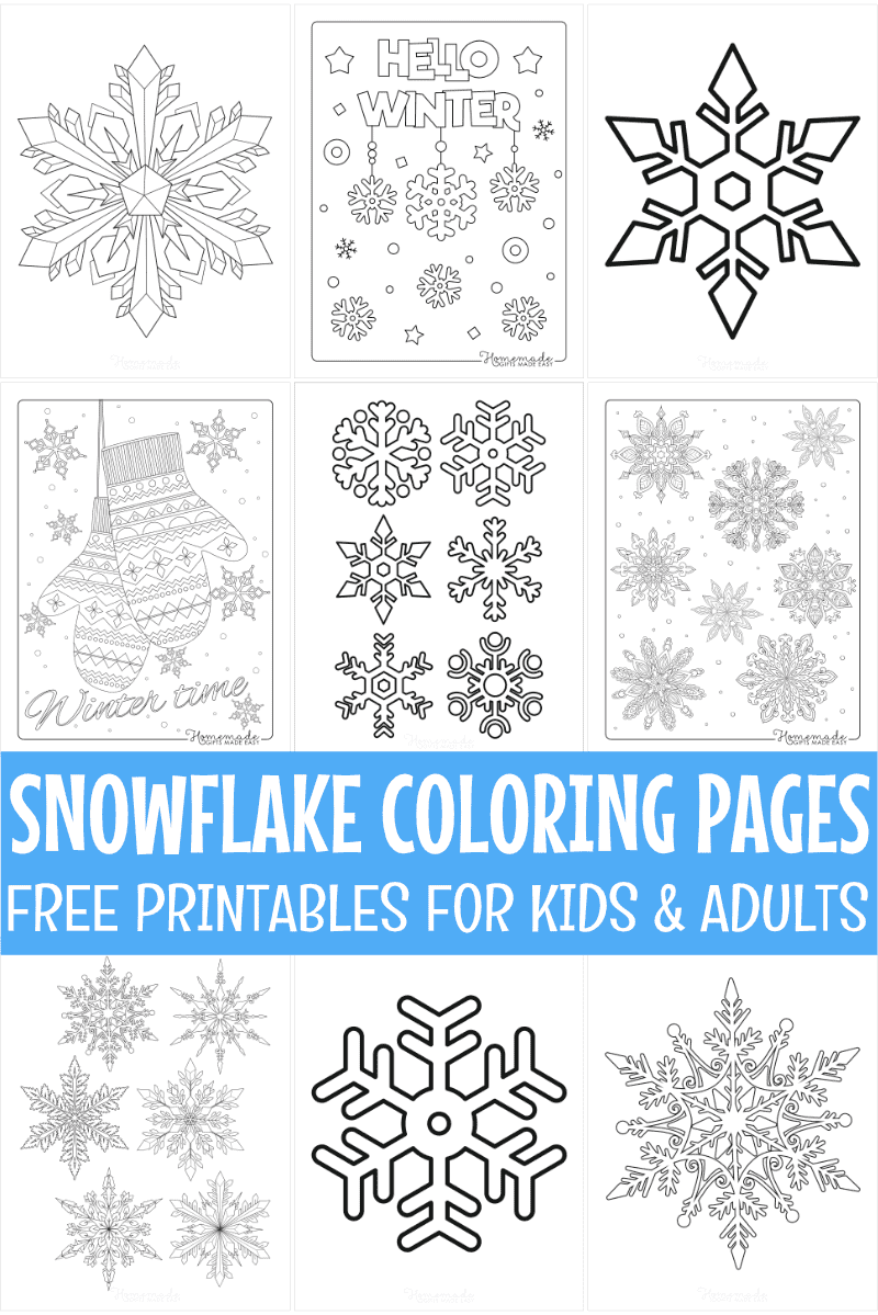 printable outline snowflake template